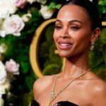 Zoe Saldaña llora al recibir su primer Golden Globes