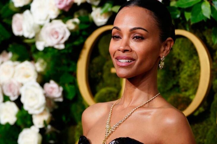 Zoe Saldaña llora al recibir su primer Golden Globes